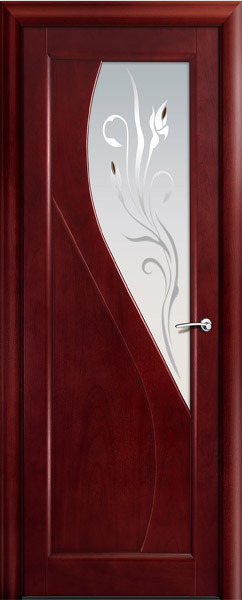 Двери шпонированные Яна красное дерево от Milyana